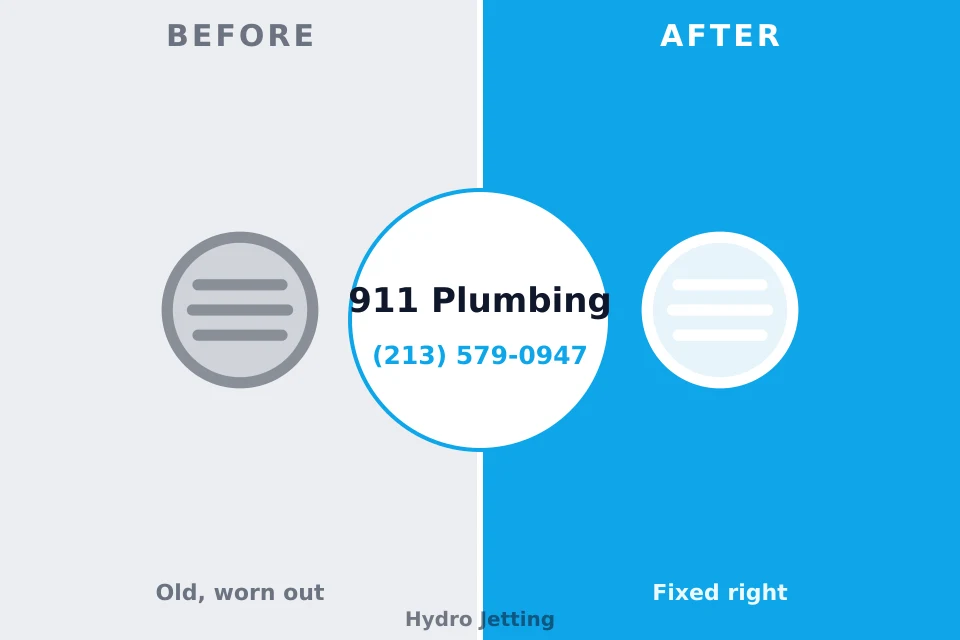 Before and after: plumbing company Upper Grand Lagoon, FL